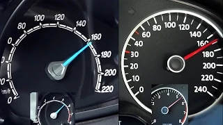 VW Polo vs Ford Fiesta Acceleration 0-100 Top Speed Test