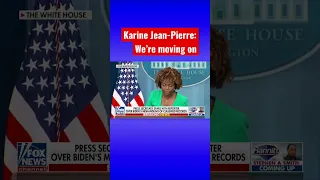 Karine Jean-Pierre struggles to answer reporter’s question #shorts