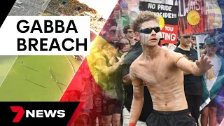 Invasion Day protesters clash with cricket fans at the Gabba | 7 News Australia