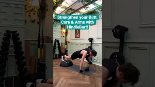 For an exercise to strengthen Butt, Core & Arm muscles, try this HindleBar Bosu Ball Plank Challenge