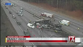 I-40 reopens following deadly crash involving multiple cars