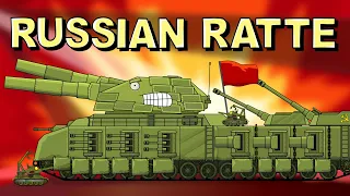 "Russian Ratte" Cartoons about tanks