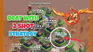 How to beat Dragon Cliffs with 2 attacks || 2 shot every dragon cliffs || Clan raid attack || COC ⚔️