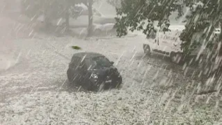 Storm of End of the World Hits Switzerland! Incredible Hail Storm Hits Bellinzona & Ticino