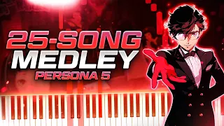 25 PERSONA 5 SONGS in 10 MINUTES!!! (Persona 5 Chill & Groove Piano Medley)