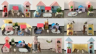 Top 10 Playmobil House (DIY) for Pomeranian Poodle puppies & New kitten - Fun Dog Video