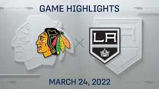 NHL Highlights | Blackhawks vs. Kings - Mar. 24, 2022