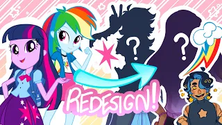 redesigning my little pony: equestria girls! PT 2! ♡ || speedpaint + commentary + ugee UE12 review