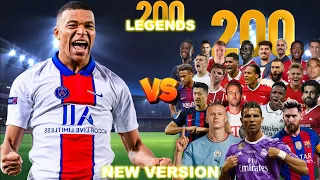 PSG Mbappe 🆚️ 200 Legends 💥 New Version 💥 ULTRA BOSS FINAL ⚽️