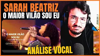 SARAH BEATRIZ ME DEIXOU SEM PALAVRAS! ANÁLISE POR PROF VOCAL!