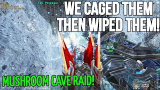 Online Raiding Mushroom Cave! We Caged Half Of Them!! ep.16 - Small Tribes PVP - ARK  2022