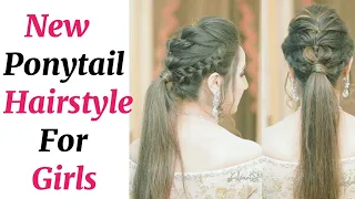 New High Ponytail Hairstyle For School College Work | Long Ponytail Hairstyles | Hairstyle For Girls
