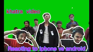 IPHONE VS ANDROID USERS - GANESH GD ||Reacting to ganesh gd new video |Reaction | Pawan Timalsina