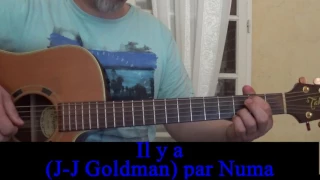 Il y a (Jean-Jacques Goldman) reprise guitare voix 1987