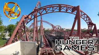 Capitol Bullet Train Front Row POV Motiongate Dubai | MACK Rides Swing Launch Coaster