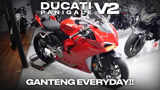 DUCATI PANIGALE V2, motor sport bike Entry level harga selangit, fitur melimpah!!