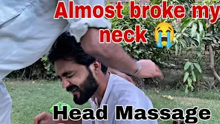 Almost Broke My Neck | Great Head Massage & Neck Crack | #asmr #massage #cracks