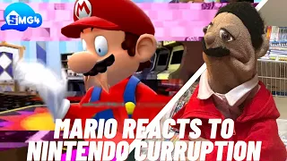 SMG4: Mario Reacts To Nintendo Corruptions (Puppet Reaction)