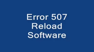 Error 507  Reload Software (BlackBerry)