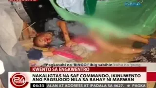 Nakaligtas na SAF Commando, ikinuwento ang pagsugod nila sa bahay ni  Marwan