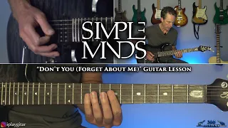 Simple Minds - Don't You (Forget About Me) Guitar Lesson