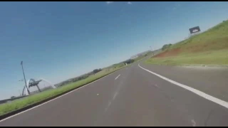 Super sport bike crash at over 200mph