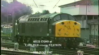BR in the 1980s 40122 at Carlisle Citadel Station on 30th June 1987