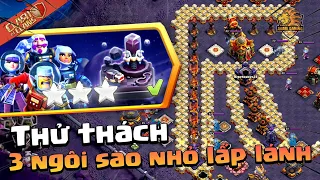 Hướng dẫn cách đánh 3 Sao Thử Thách 3 Ngôi Sao Nhỏ Lấp Lánh Đơn Giản Clash of clans | Akari Gaming