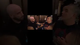 Phil Anselmo talk with John Travolta in Los Angeles