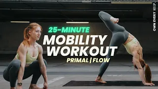 25 Min. Primal Mobility Workout | Build Up To Flow | Full Body w/ Modifications | No Talking