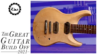 Great Guitar Build Off 2021 Episode 5: Frets, neck carve and pickup routes.