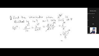 Day 4 Part 4 Number System – Remainder Theorem contd.