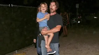 Christian Bale's Son Joseph Loses A Shoe At The Malibu Fair