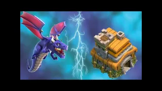 ClashOfClans| Town Hall 7 max base | Dragon Rush attack strategy