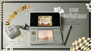 📦 Unboxing 3DS Original Ice White Japan Exclusive + gameplays! (animal crossing new leaf 🍃 and more)