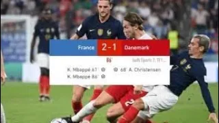 Mbappe scores twice in France win vs Denmark world cup Qatar 2022