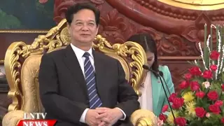 Lao NEWs on LNTV: Lao and Vietnamese PM vow to enhance ties, boost cooperation.15/9/2015