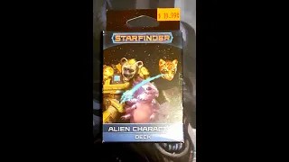 Starfinder Alien Character Deck Unboxing