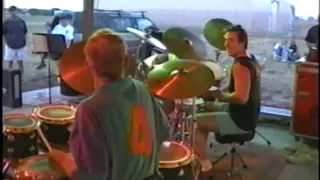 Ginger Baker and his son, Kofi Baker perform a Drum Duet