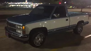 1990 Chevy truck walk around and start