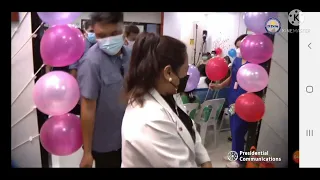 Pres.Duterte graces the inauguration of the Cancer Diagnostic Inst.Bldg & Treatment Facility at SPMC