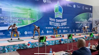 Чемпионат мира по гиревому спорту.Узбекистан,г.Хива 2023.Рывок ветераны