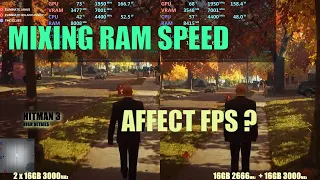 Do mixing different RAM speed affect fps ?