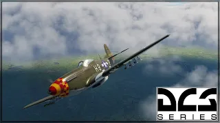 DCS - Normandy - P-51D - Online Play - Train Spotting