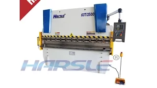 the 63t/2500 hydraulic press brake machine, metal sheet bending machine with E21 controller system