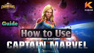 How to Use Captain Marvel |Guide| Marvel Contest of Champions