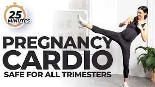 Pregnancy Cardio Workout (1st Trimester, 2nd Trimester, 3rd Trimester + Postpartum Safe)