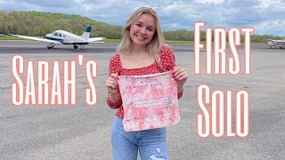 Sarah's First Solo | 16 Year Old Flight Solo