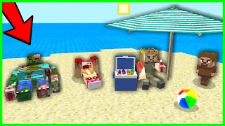 We're going on vacation with the zombies! 😱 - Minecraft