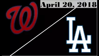 Washington Nationals vs Los Angeles Dodgers Highlights || April 20, 2018